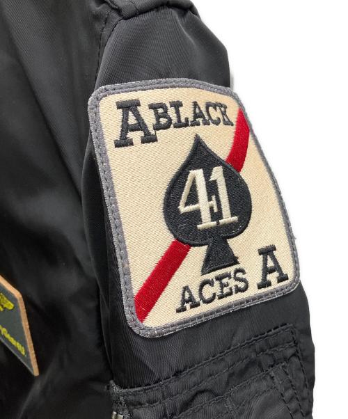 AVIREX（アヴィレックス）AVIREX (アヴィレックス) L-2B ブラックエース-フライトジャケット ブラック サイズ:Lの古着・服飾アイテム