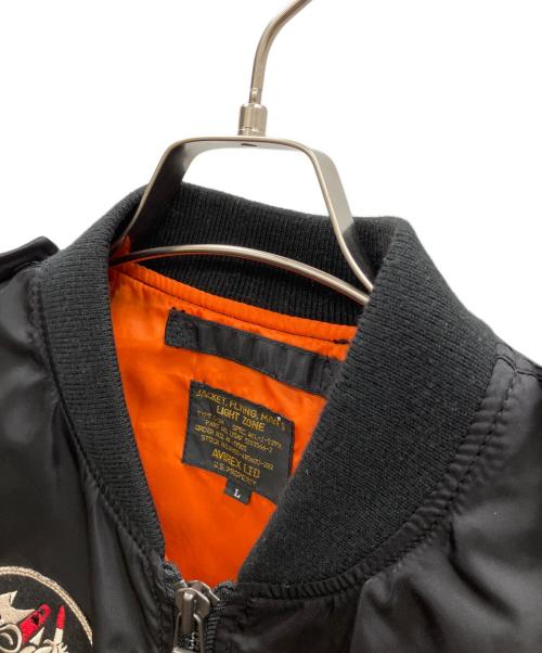 AVIREX（アヴィレックス）AVIREX (アヴィレックス) L-2B ブラックエース-フライトジャケット ブラック サイズ:Lの古着・服飾アイテム