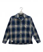 ）の古着「OMBRE CHECK FLANNEL SHIRT」｜ブルー