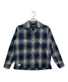 Schott（ショット）の古着「OMBRE CHECK FLANNEL SHIRT」｜ブルー