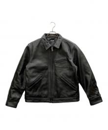 Schott（ショット）の古着「LEATHER TRACKER JACKET」｜ブラック