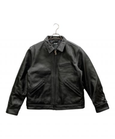 中古 SCHOTT LEATHER TRACKER JACKET 中古・古着通販】Schott (ショット) LEATHER TRACKER JACKET ブラック