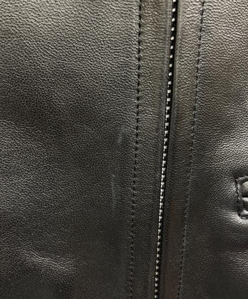 Schott（ショット）Schott (ショット) LEATHER TRACKER JACKET ブラック サイズ:Lの古着・服飾アイテム