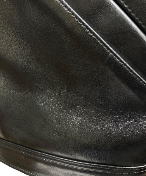 Schott（ショット）Schott (ショット) LEATHER TRACKER JACKET ブラック サイズ:Lの古着・服飾アイテム
