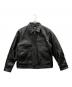 Schott（ショット）の古着「LEATHER TRACKER JACKET」｜ブラック