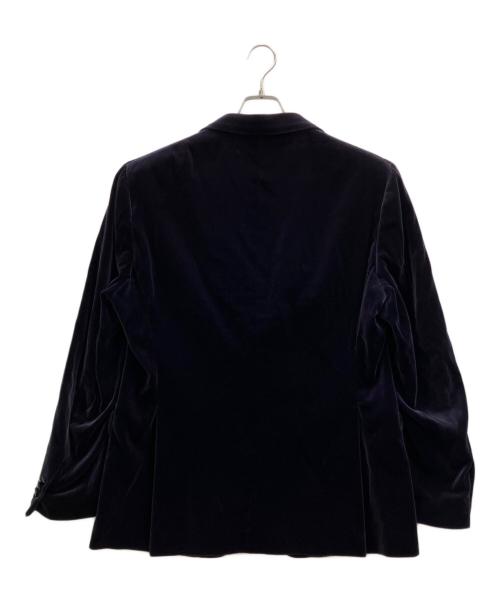 ETRO（エトロ）ETRO (エトロ) 裏総柄ベロアジャケット パープル サイズ:52の古着・服飾アイテム
