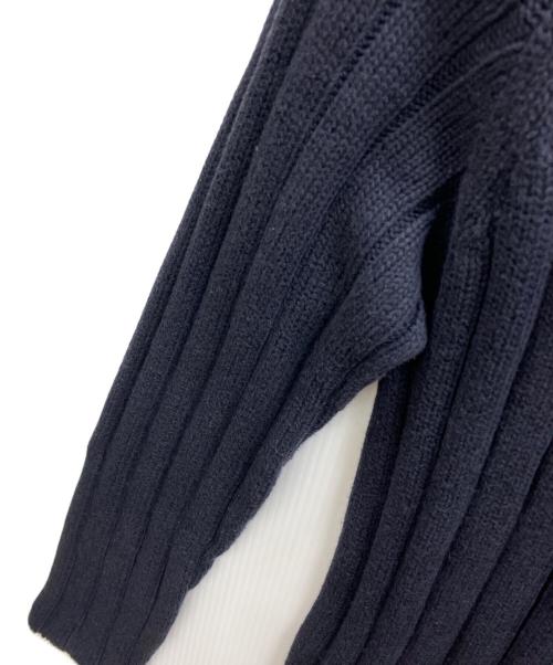 HERMES（エルメス）HERMES (エルメス) コットンカシミヤVネックニット ネイビー サイズ:Lの古着・服飾アイテム
