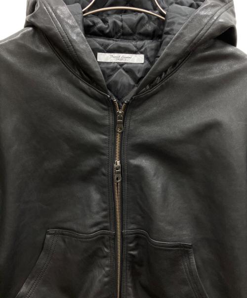 JOURNAL STANDARD（ジャーナルスタンダード）JOURNAL STANDARD (ジャーナルスタンダード) シープレザーフルベジジップフーディ ブラック サイズ:Lの古着・服飾アイテム
