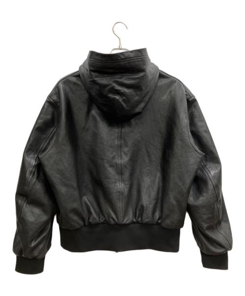 JOURNAL STANDARD（ジャーナルスタンダード）JOURNAL STANDARD (ジャーナルスタンダード) シープレザーフルベジジップフーディ ブラック サイズ:Lの古着・服飾アイテム
