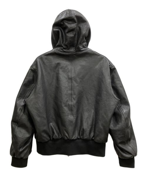 JOURNAL STANDARD（ジャーナルスタンダード）JOURNAL STANDARD (ジャーナルスタンダード) シープレザーフルベジジップフーディ ブラック サイズ:Lの古着・服飾アイテム