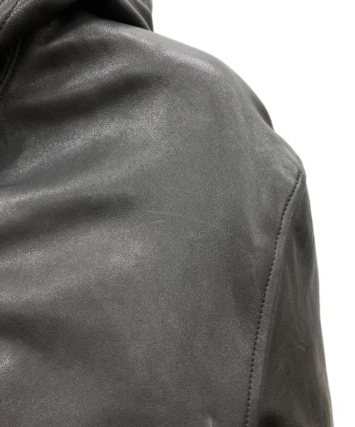 JOURNAL STANDARD（ジャーナルスタンダード）JOURNAL STANDARD (ジャーナルスタンダード) シープレザーフルベジジップフーディ ブラック サイズ:Lの古着・服飾アイテム