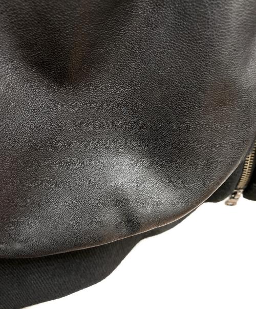 JOURNAL STANDARD（ジャーナルスタンダード）JOURNAL STANDARD (ジャーナルスタンダード) シープレザーフルベジジップフーディ ブラック サイズ:Lの古着・服飾アイテム