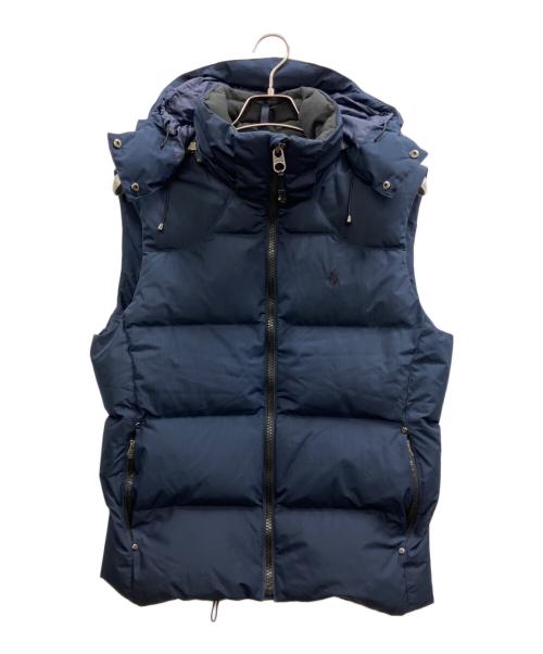 POLO RALPH LAUREN（ポロ・ラルフローレン）POLO RALPH LAUREN (ポロ・ラルフローレン) ポニー刺繍ダウンベスト ネイビー サイズ:Sの古着・服飾アイテム