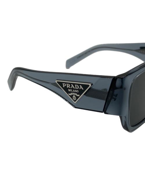 PRADA（プラダ）PRADA (プラダ) トライアングルロゴ サングラス ブルー サイズ:55□19-140の古着・服飾アイテム