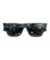 PRADA (プラダ) トライアングルロゴ サングラス ブルー サイズ:55□19-140：35000円