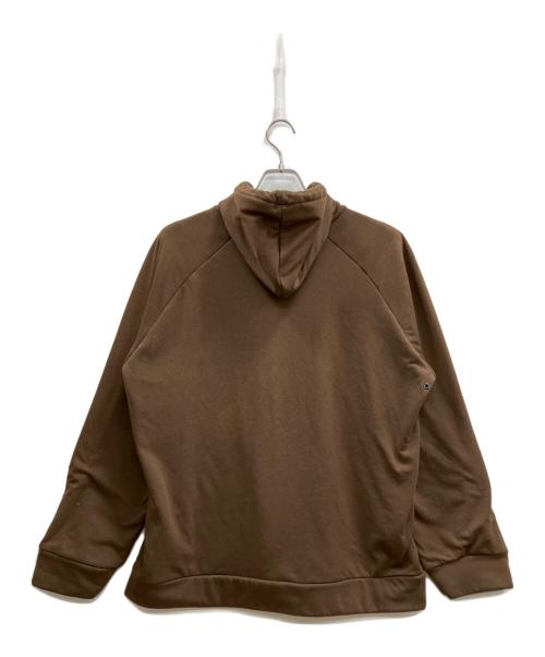 stussy（ステューシー）stussy (ステューシー) ロゴジップパーカー ブラウン サイズ:Lの古着・服飾アイテム