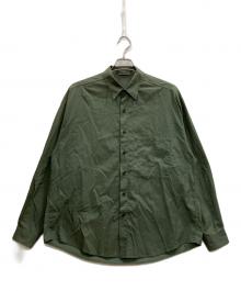 AURALEE（オーラリー）の古着「WASHED FINX TWILL BIG SHIRTS」｜カーキ