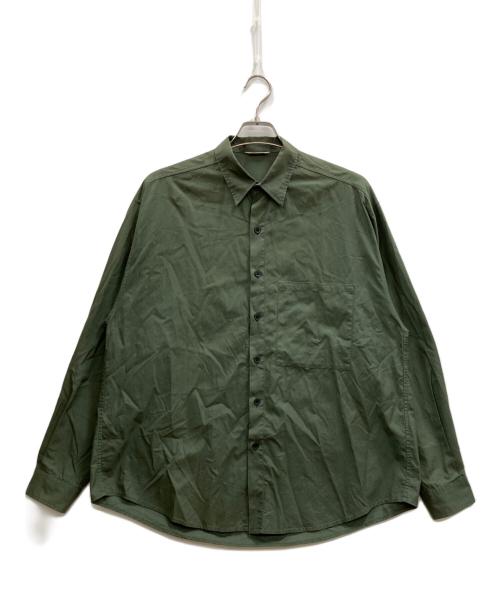 AURALEE（オーラリー）AURALEE (オーラリー) WASHED FINX TWILL BIG SHIRTS カーキ サイズ:5の古着・服飾アイテム