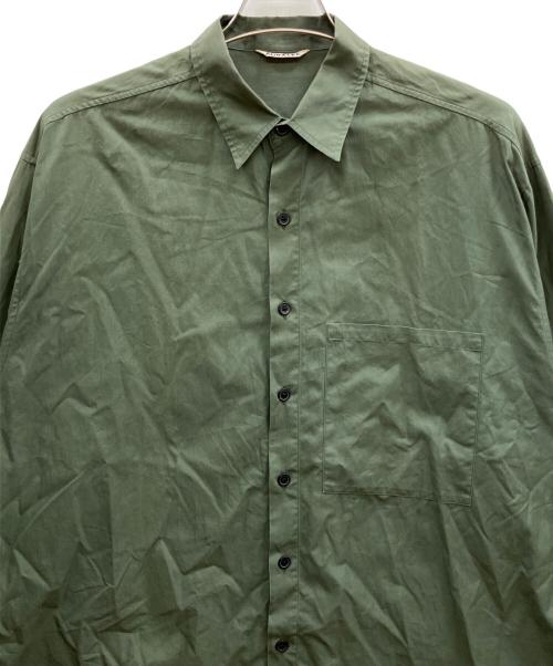 AURALEE（オーラリー）AURALEE (オーラリー) WASHED FINX TWILL BIG SHIRTS カーキ サイズ:5の古着・服飾アイテム