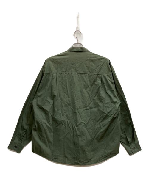 AURALEE（オーラリー）AURALEE (オーラリー) WASHED FINX TWILL BIG SHIRTS カーキ サイズ:5の古着・服飾アイテム