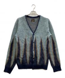 Needles（ニードルズ）の古着「MOHAIR CARDIGAN FLAME」｜ブルー