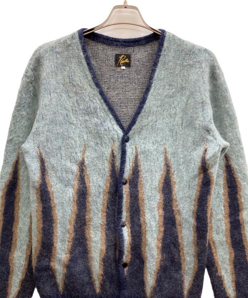 Needles（ニードルズ）Needles (ニードルズ) MOHAIR CARDIGAN FLAME ブルー サイズ:Lの古着・服飾アイテム