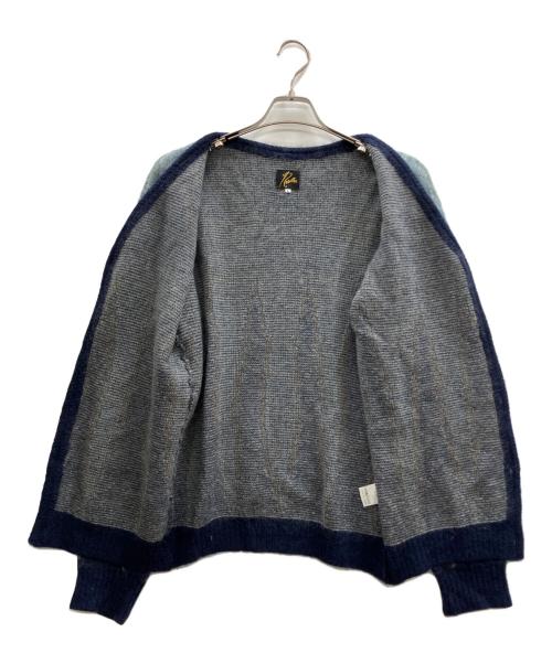 Needles（ニードルズ）Needles (ニードルズ) MOHAIR CARDIGAN FLAME ブルー サイズ:Lの古着・服飾アイテム