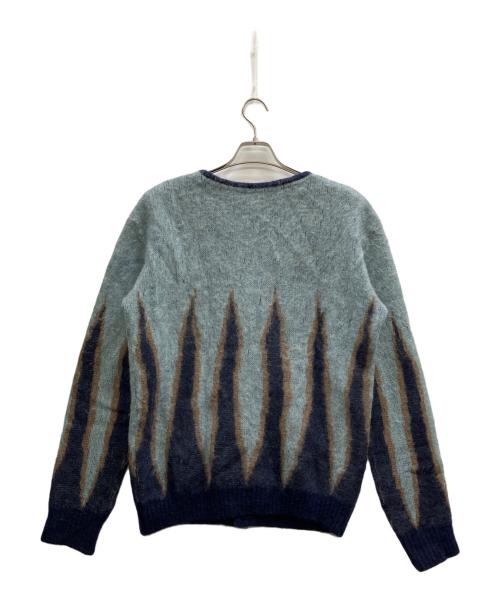 Needles（ニードルズ）Needles (ニードルズ) MOHAIR CARDIGAN FLAME ブルー サイズ:Lの古着・服飾アイテム