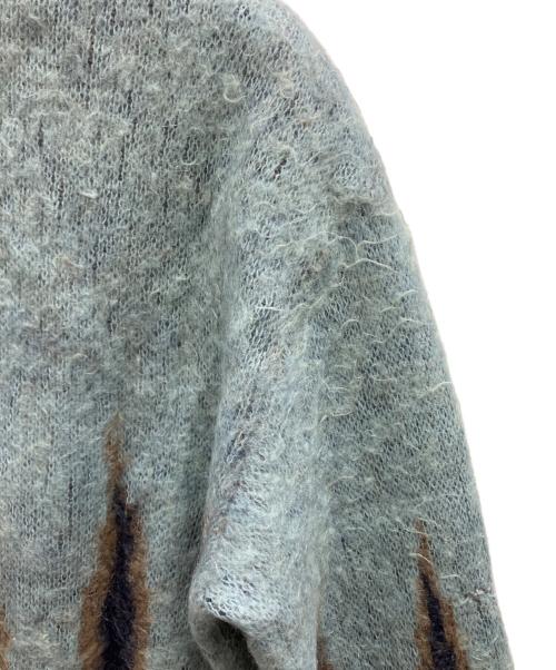Needles（ニードルズ）Needles (ニードルズ) MOHAIR CARDIGAN FLAME ブルー サイズ:Lの古着・服飾アイテム