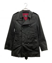 BURBERRY BLACK LABEL（バーバリーブラックレーベル）の古着「ショートトレンチコート」｜ブラック