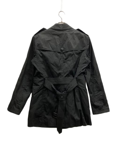 BURBERRY BLACK LABEL（バーバリーブラックレーベル）BURBERRY BLACK LABEL (バーバリーブラックレーベル) ショートトレンチコート ブラック サイズ:Mの古着・服飾アイテム