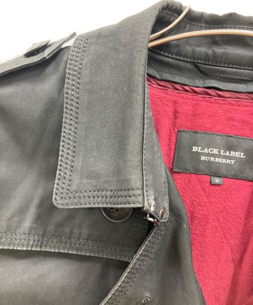 BURBERRY BLACK LABEL（バーバリーブラックレーベル）BURBERRY BLACK LABEL (バーバリーブラックレーベル) ショートトレンチコート ブラック サイズ:Mの古着・服飾アイテム