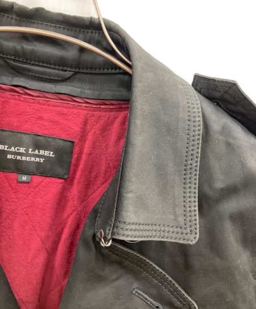 BURBERRY BLACK LABEL（バーバリーブラックレーベル）BURBERRY BLACK LABEL (バーバリーブラックレーベル) ショートトレンチコート ブラック サイズ:Mの古着・服飾アイテム