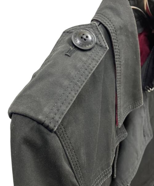 BURBERRY BLACK LABEL（バーバリーブラックレーベル）BURBERRY BLACK LABEL (バーバリーブラックレーベル) ショートトレンチコート ブラック サイズ:Mの古着・服飾アイテム