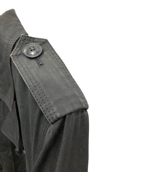 BURBERRY BLACK LABEL（バーバリーブラックレーベル）BURBERRY BLACK LABEL (バーバリーブラックレーベル) ショートトレンチコート ブラック サイズ:Mの古着・服飾アイテム