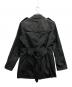 BURBERRY BLACK LABEL (バーバリーブラックレーベル) ショートトレンチコート ブラック サイズ:M：10000円