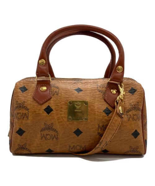 MCM（エムシーエム）MCM (エムシーエム) 2WAYミニボストンバッグ ブラウンの古着・服飾アイテム
