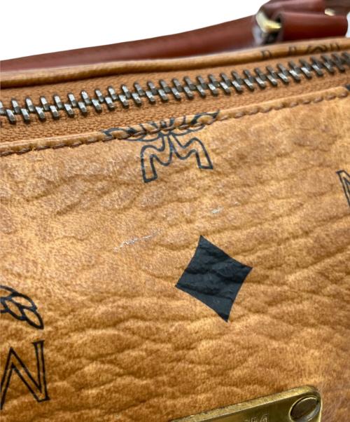 MCM（エムシーエム）MCM (エムシーエム) 2WAYミニボストンバッグ ブラウンの古着・服飾アイテム