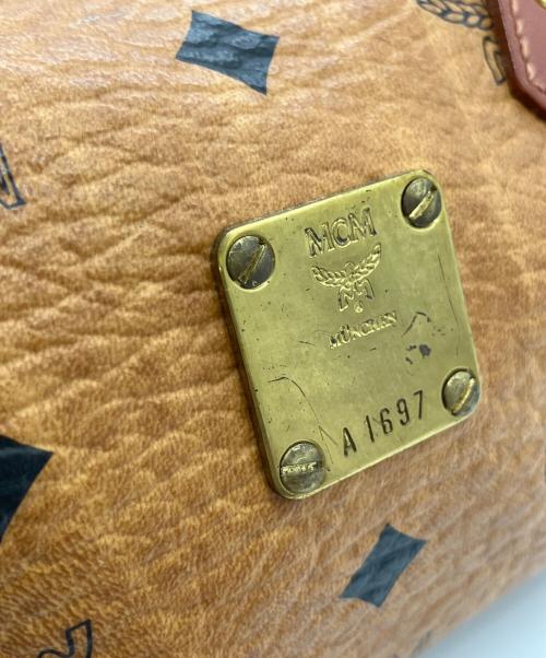 MCM（エムシーエム）MCM (エムシーエム) 2WAYミニボストンバッグ ブラウンの古着・服飾アイテム
