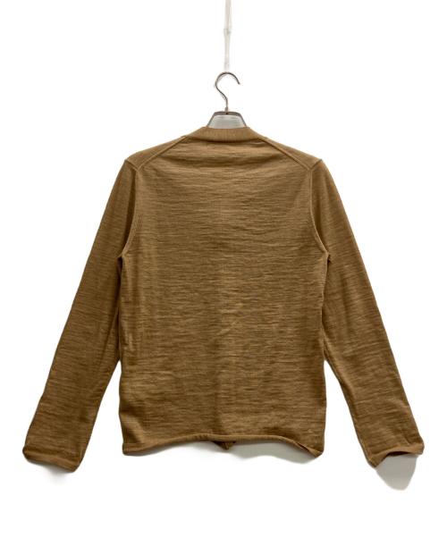COMME des GARCONS SHIRT（コムデギャルソンシャツ）COMME des GARCONS SHIRT (コムデギャルソンシャツ) スペースインベーダー ニット カーディガン ブラウン サイズ:Mの古着・服飾アイテム
