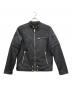 DIESEL（ディーゼル）の古着「コットンライダースジャケット」｜ブラック