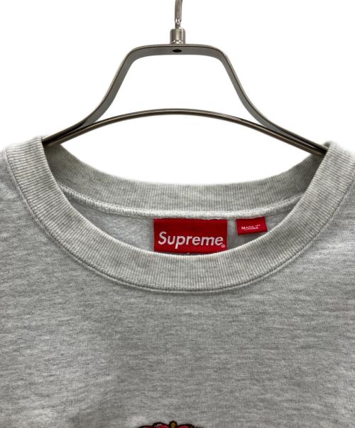 SUPREME（シュプリーム）Supreme (シュプリーム) Crest Crewneck グレー サイズ:Lの古着・服飾アイテム