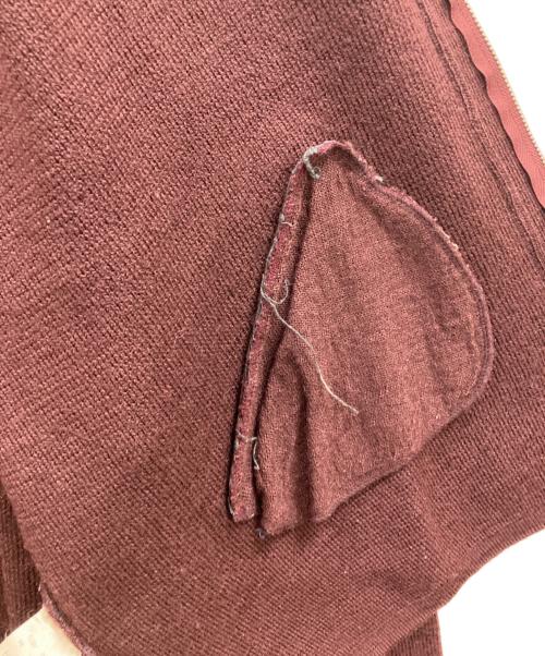 JUNIOR GAULTIER（ジュニアゴルチエ）JUNIOR GAULTIER (ジュニアゴルチエ) ジップニットジャケット ブラウン サイズ:48の古着・服飾アイテム