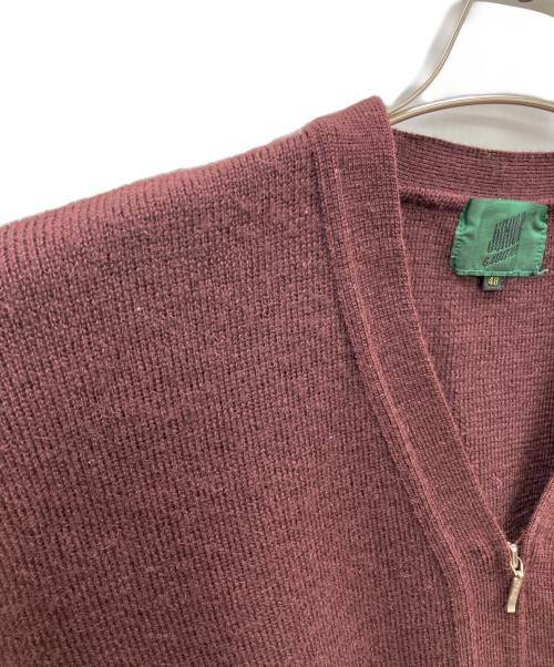 JUNIOR GAULTIER（ジュニアゴルチエ）JUNIOR GAULTIER (ジュニアゴルチエ) ジップニットジャケット ブラウン サイズ:48の古着・服飾アイテム