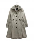 BURBERRY LONDONバーバリーロンドン）の古着「ラビットファートレンチコート」｜グレー