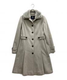 BURBERRY LONDON（バーバリーロンドン）の古着「ラビットファートレンチコート」｜グレー