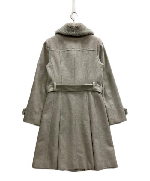 BURBERRY LONDON（バーバリーロンドン）BURBERRY LONDON (バーバリーロンドン) ラビットファートレンチコート グレー サイズ:40の古着・服飾アイテム