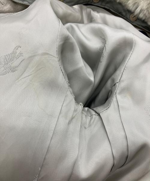 BURBERRY LONDON（バーバリーロンドン）BURBERRY LONDON (バーバリーロンドン) ラビットファートレンチコート グレー サイズ:40の古着・服飾アイテム