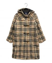 BURBERRY LONDON（バーバリーロンドン）の古着「ノヴァチェックツイードダッフルコート」｜ベージュ