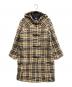 BURBERRY LONDON（バーバリーロンドン）の古着「ノヴァチェックツイードダッフルコート」｜ベージュ
